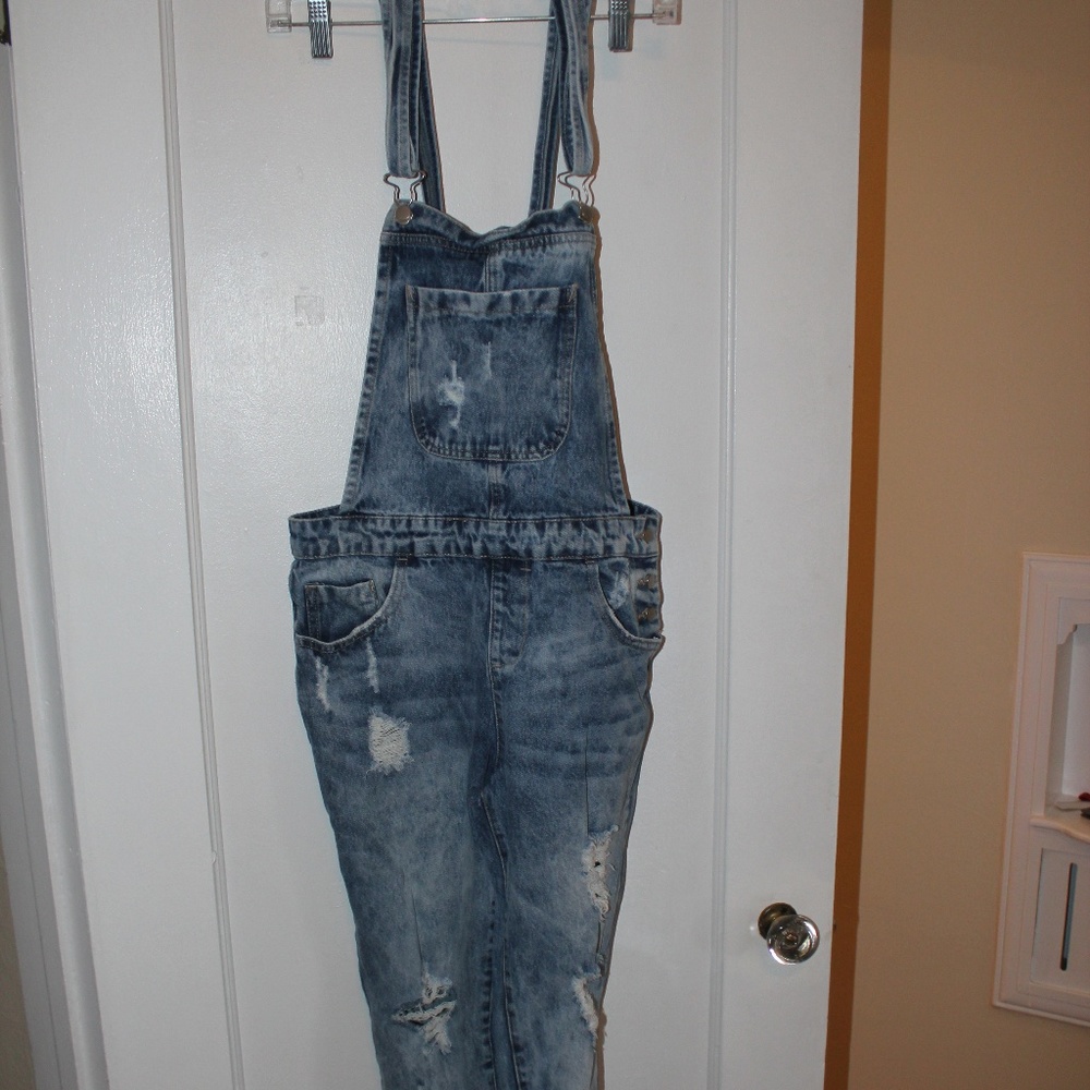 forever 21 size small overalls denim